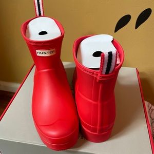 Red Mini Hunter Rain boots
